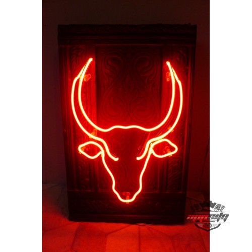 Boğa Dekoratif Neon Led Tablo,Kasap Neon Duvar Tabela